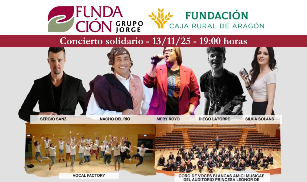 I edición concierto solidario junto a Fundación Caja Rural de Aragón I edición concierto solidario junto a Fundación Caja Rural de Aragón