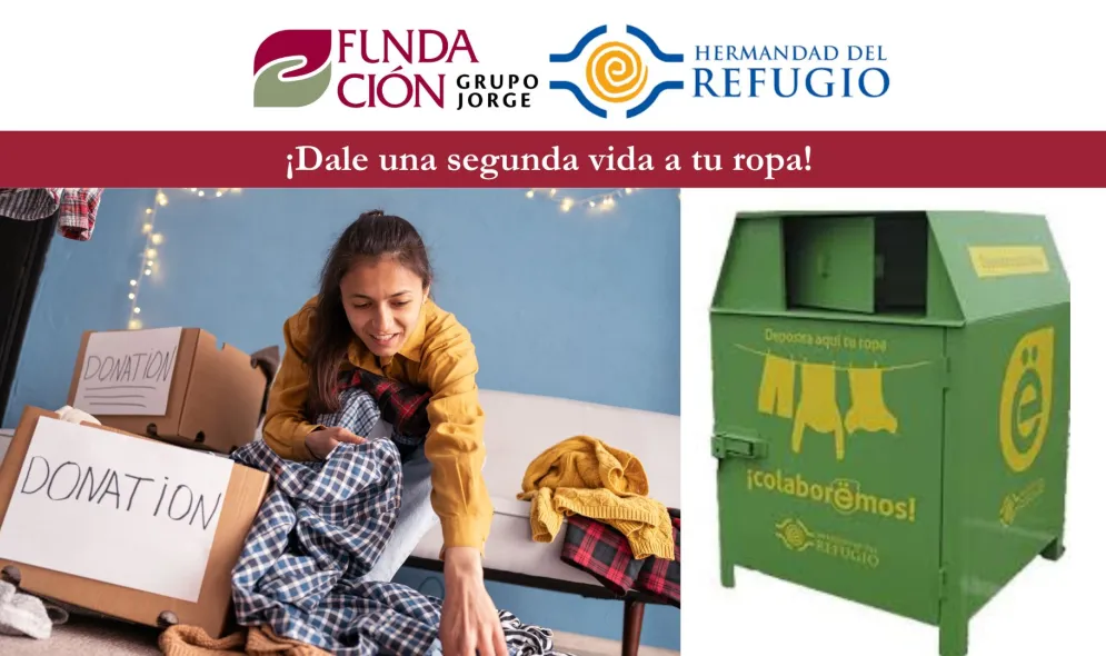 Donar ropa será más fácil que nunca en nuestras sedes