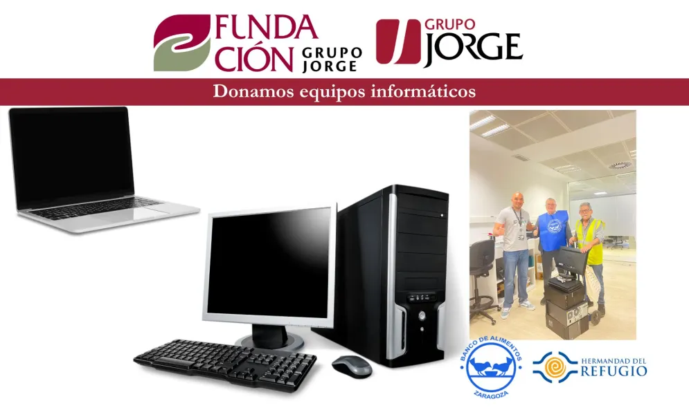 Volvemos a donar equipos informáticos