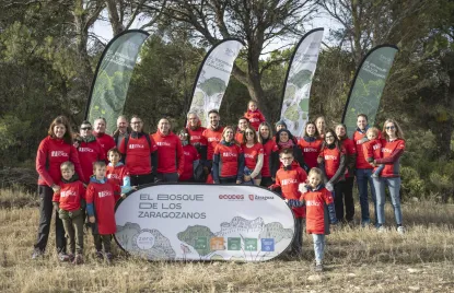 Nos sumamos a la plantación de árboles en el Bosque de los Zaragozanos