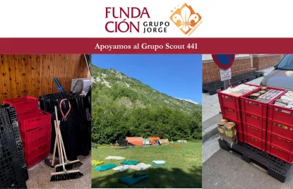 Donación material Grupo Scout 441