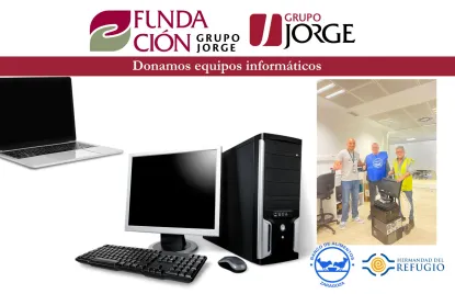 Volvemos a donar equipos informáticos